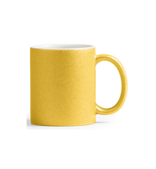 Taza cerámica efecto purpurina