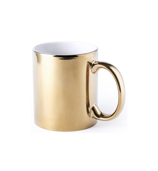 Taza Cerámica Cromada