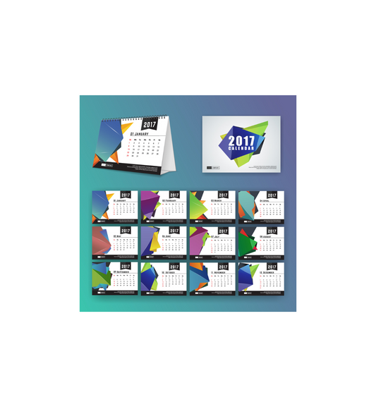 Calendario de Mesa con peana A5