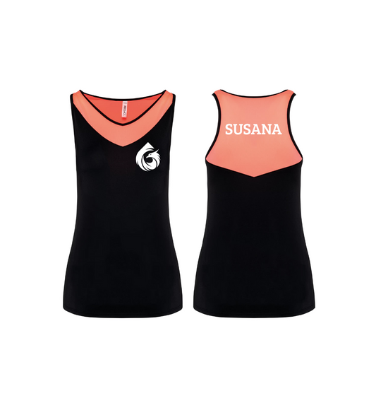 Camiseta Padel sin mangas Mujer