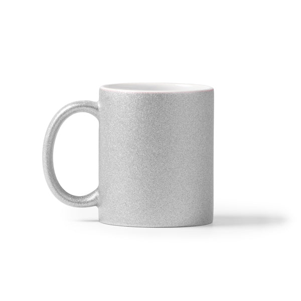 Taza FIONA en color plata, personalización a medida en Gráficas Hugo