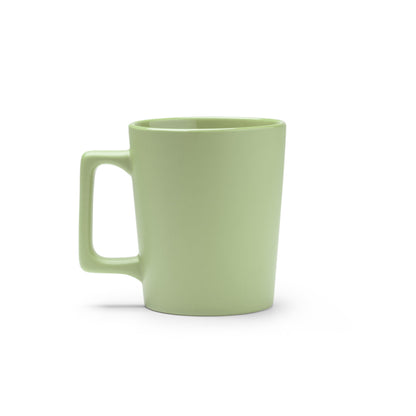 Taza DUNLOK en color verde salvia, personalización a medida en Gráficas Hugo