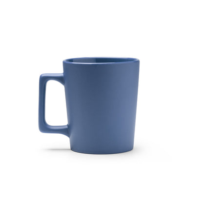 Taza DUNLOK en color azul profundo — impresión personalizada de tu logo