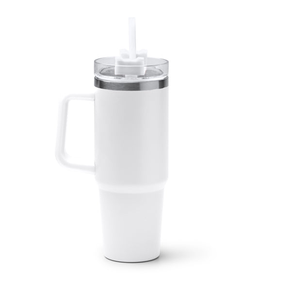Termo KRANSTON en color blanco para personalizar con tu logo, nombre o foto