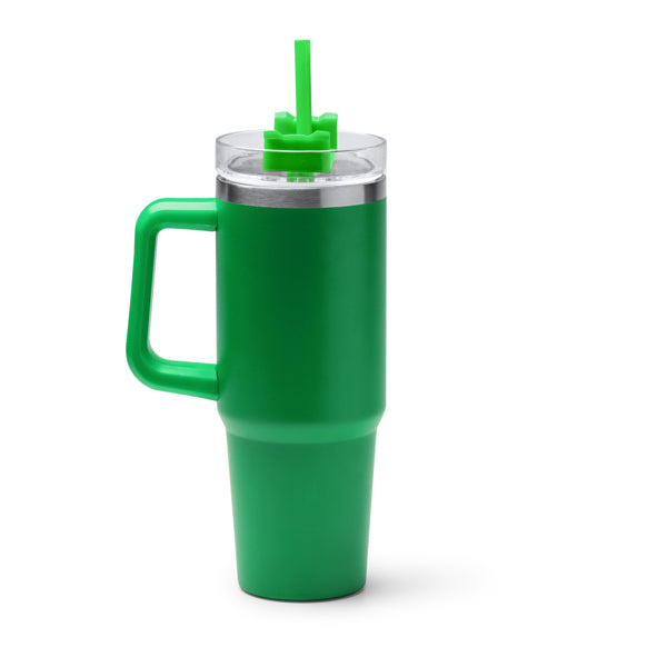 Termo KRANSTON en color verde helecho — impresión personalizada de tu logo