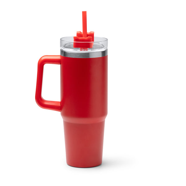 Termo KRANSTON en color rojo para personalizar con tu logo, nombre o foto