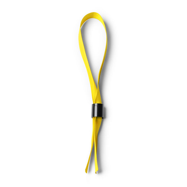 Pulseras RAVE en color amarillo — impresión personalizada de tu logo
