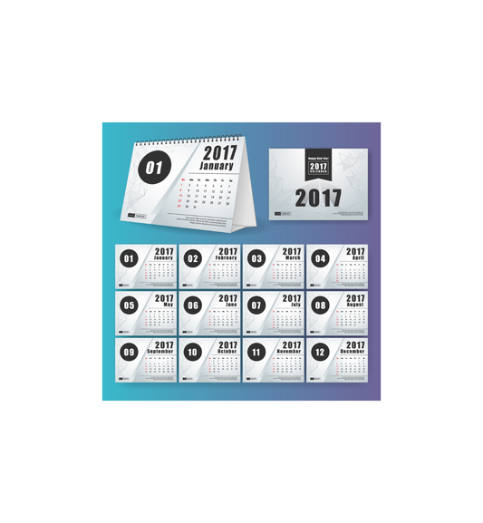 Calendario de Mesa con peana A5