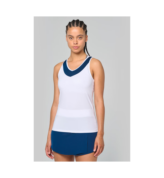 Camiseta Padel sin mangas Mujer