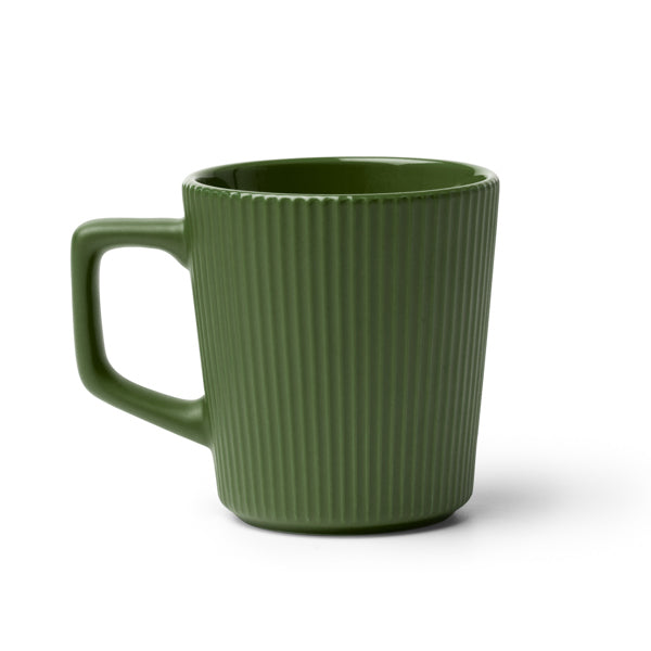 Taza BUKS en color verde oscuro — impresión personalizada de tu logo