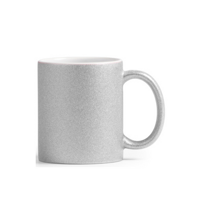 Taza cerámica efecto purpurina