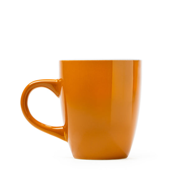 Taza NOLO en color naranja para personalizar con tu logo, nombre o foto