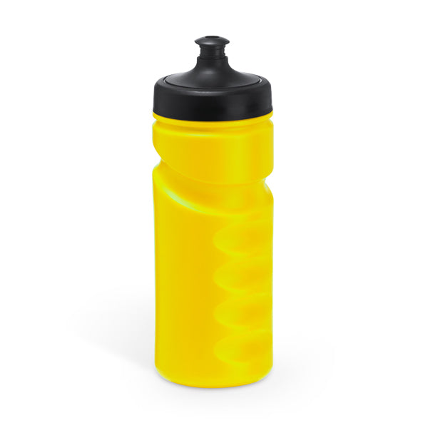 Botella RUNNING en color amarillo — impresión personalizada de tu logo