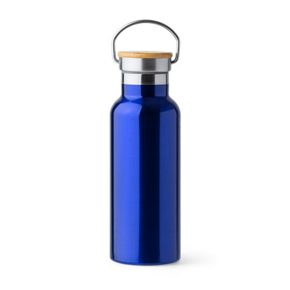Bidón TISET en color royal — impresión personalizada de tu logo