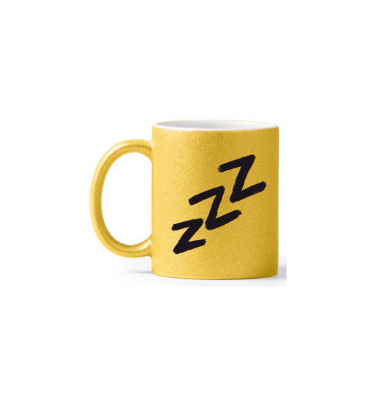 Taza cerámica efecto purpurina