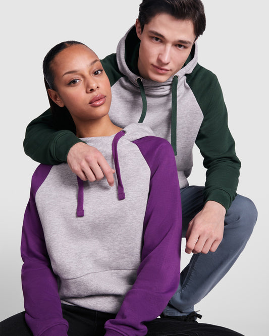 Sudadera bicolor BADET unisex con capucha - Código: RASU1058